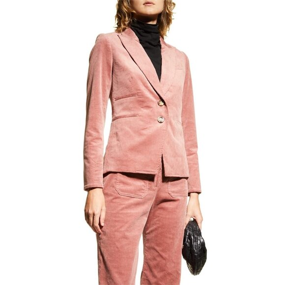 Veronica Beard Hudson Mauvewood Corduroy Dickey Blazer Jacket Size 8 $695